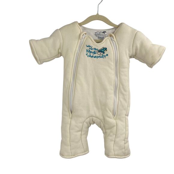 Baby Merlin's Magic Sleepsuit Swaddle Wrap Transition Plush -3-6 Months White - Picture 1 of 7
